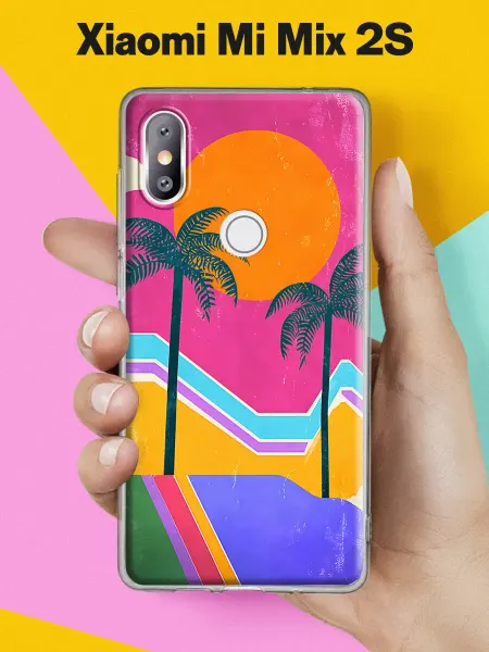 Xiaomi Чехол на Mi Mix 2S с принтом Тропический закат