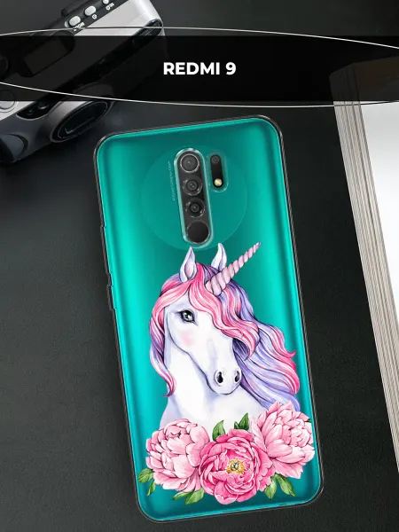Xiaomi Чехол на Redmi 9 единорог