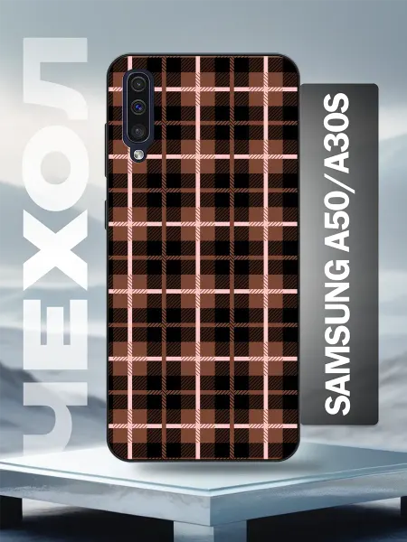 Caseworld Чехол на Samsung A50 принт в клетку