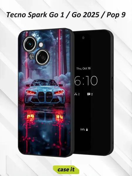 Case it Чехол на Tecno Spark Go 1 Go 2025 Pop 9 с принтом BMW M4 car