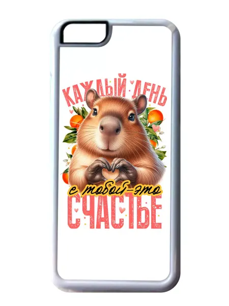 Migom-Shop Чехол на телефон с капибарой, iPhone 11 Pro