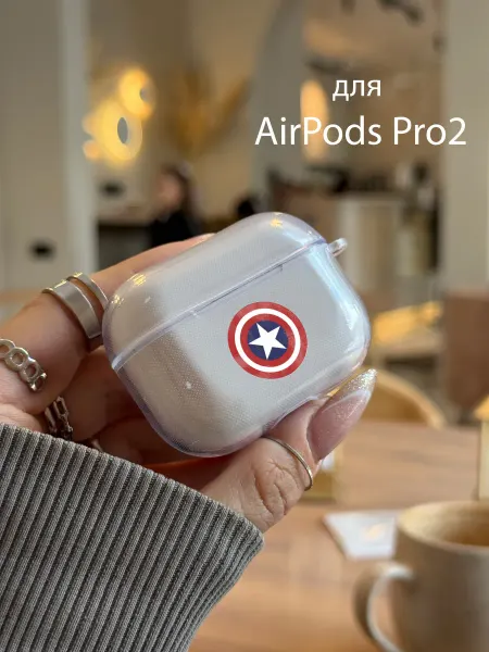 Чехол на Airpods Pro Pro 2 Капитан Америка