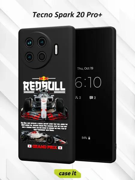 Case it Чехол на Tecno Spark 20 Pro +с принтом Red Bull