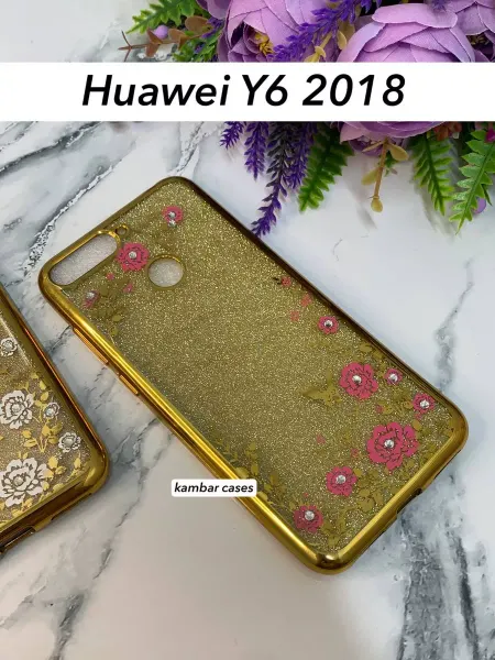 Kambar cases Чехол на телефон Huawei Y6 2018 золотистый