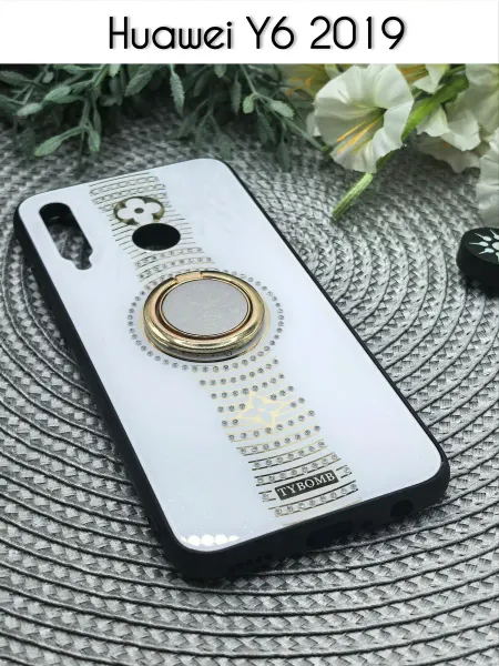 SALMAN COVERS Чехол на Huawei Y6 2019 со стразами блестящий