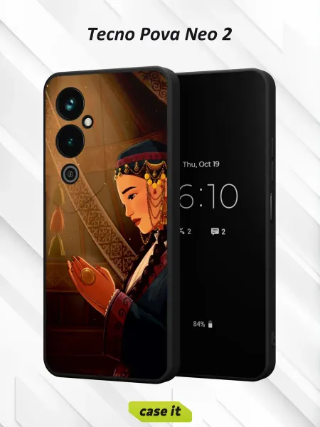 Case it Чехол на Tecno Pova Neo 2с принтом Девушка