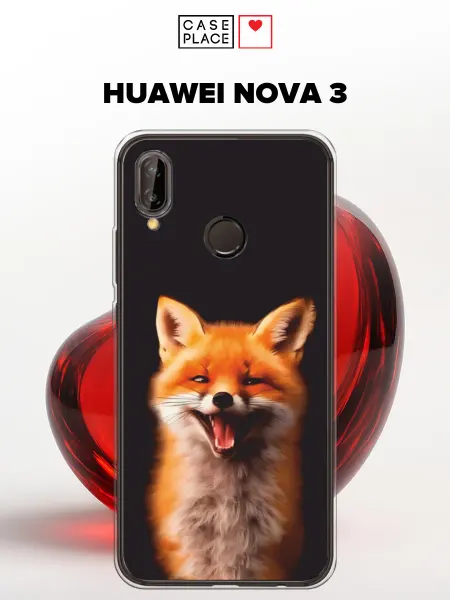 Huawei Чехол на Nova 3 с лисой