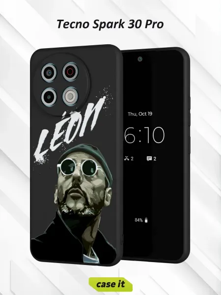 Case it Чехол на Tecno Spark 30 Proс принтом Leon
