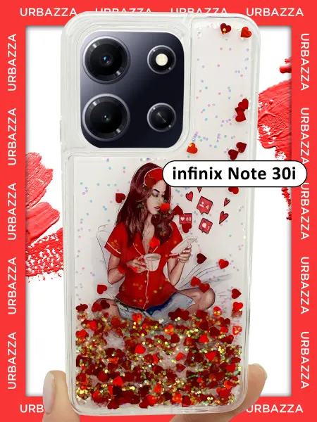 URBAZZA Чехол переливашка с рисунком на Infinix Note 30i