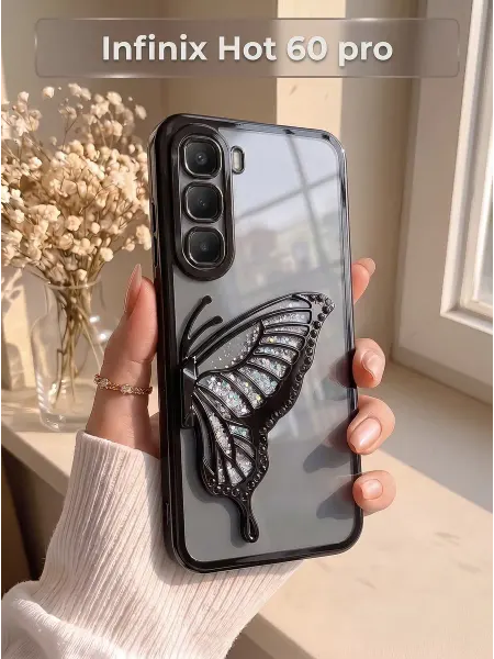 РИНОФОН Чехол с бабочкой на Infinix Hot 60 Pro