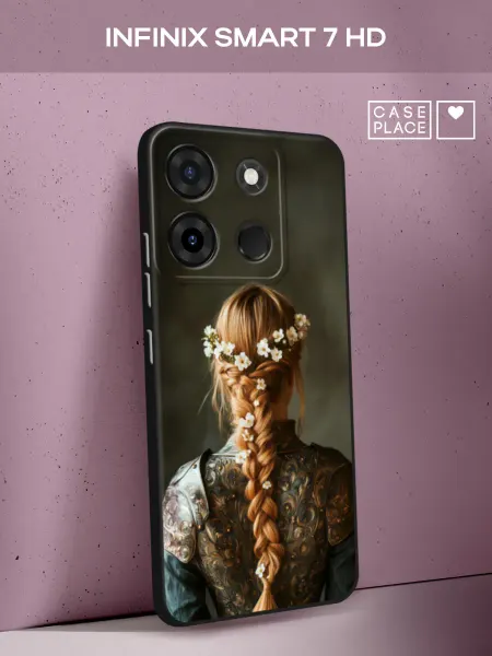 Infinix Чехол на Smart 7 HD с девушкой