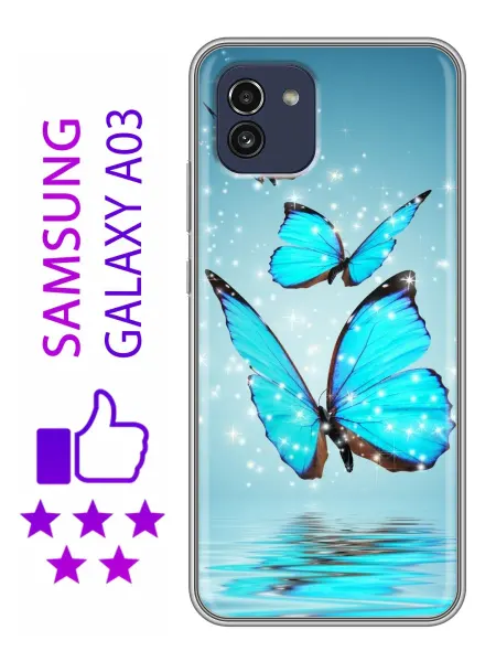 InThisCase Чехол на Samsung Galaxy A03 с принтом Бабочки