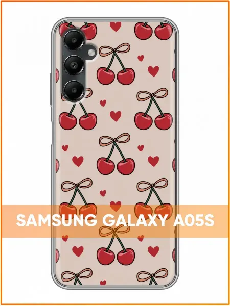 Case Face Чехол на Samsung Galaxy A05s с принтом Вишенки