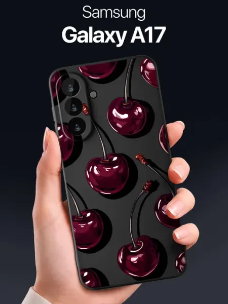 SCDesign Чехол на Samsung Galaxy A17 с вишнями