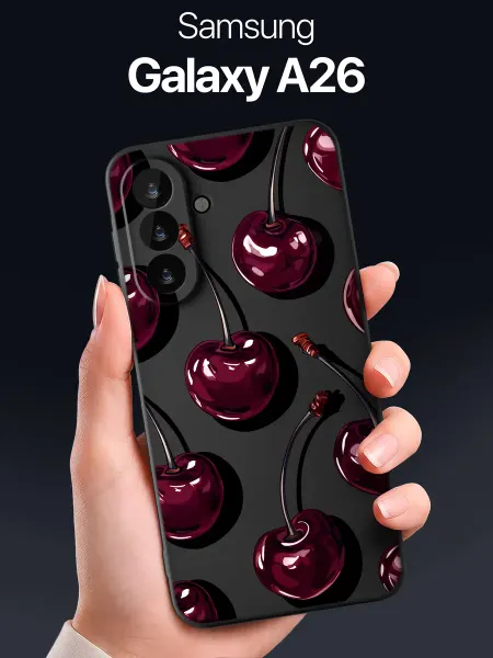 SCDesign Чехол на Samsung Galaxy A26 с вишнями