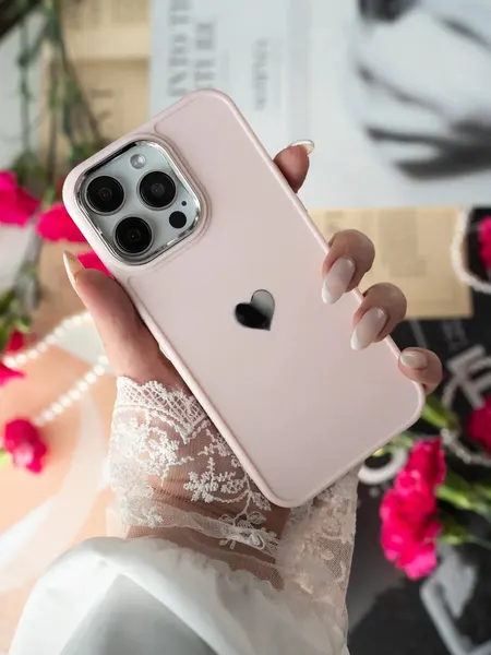 Чехол О'Кейси "Сердечко", накладка, для iPhone 16 Pro Max, розовый