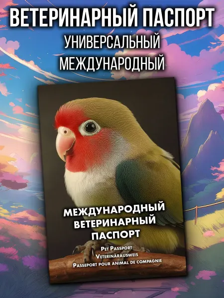 Аурасо Ветеринарный паспорт для неразлучников, международный