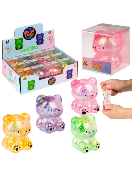 КРУТОЙ ЗАМЕС Игрушка антистресс Медвежонок