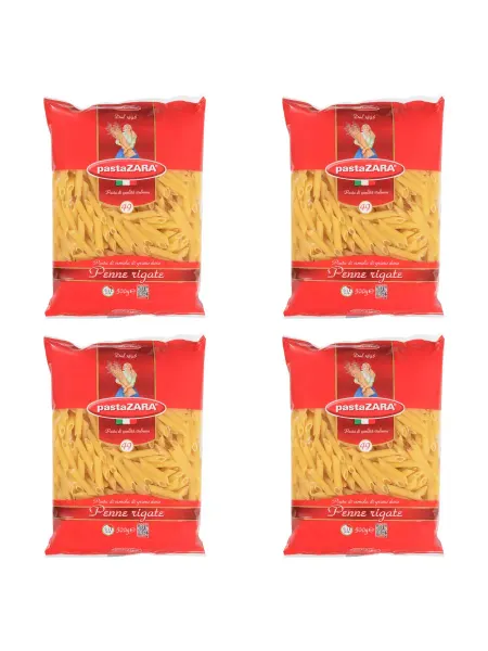Pasta ZARA Макаронные изделия 049 Перо рифленое, 500 г, 4 шт
