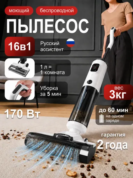 Tinton Life Моющий Вертикальный Пылесос