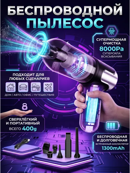 Мощный ручной пылесос для авто