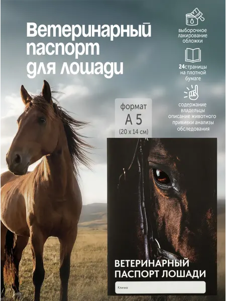 ZooMoDa Ветеринарный паспорт для лошади 24 стр