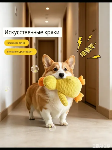 Tooth for tooth Игрушка для собак утка