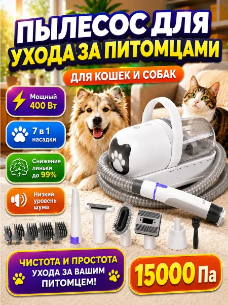 Пылесос для груминга собак