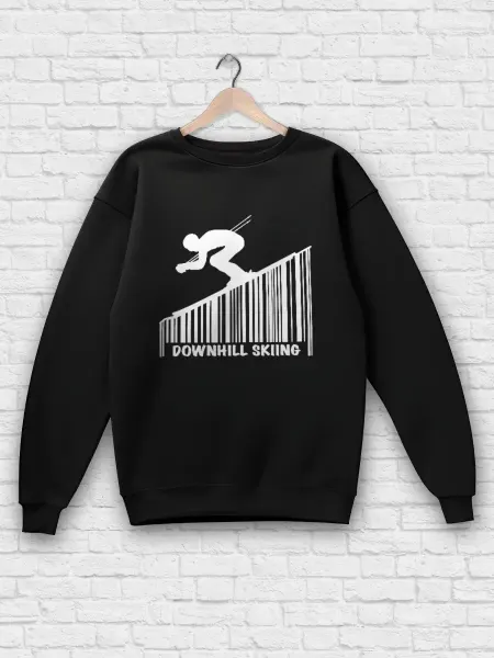 Printech Premium Qr Code Штрихкод Спорт Лого Горы Downhill Ski Склон Лыжи