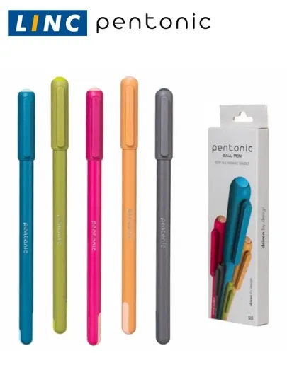 Ручка шариковая Pentonic Colors 0,7 мм (асс/сн) Linc в уп 5, 7124-5