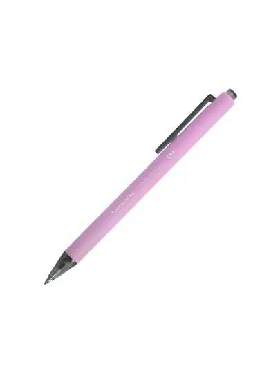 Ручка шариковая автоматическая BRAUBERG "VIVID PASTEL", корпус soft-touch, СИНЯЯ, 144404