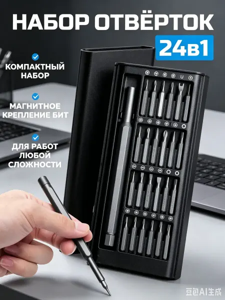 Нет бренда Набор отверток для точных работ 24в1