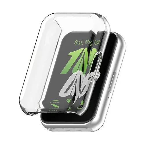 Чехол/защита силиконовая для смарт-часов Samsung Galaxy fit 3 серебристый
