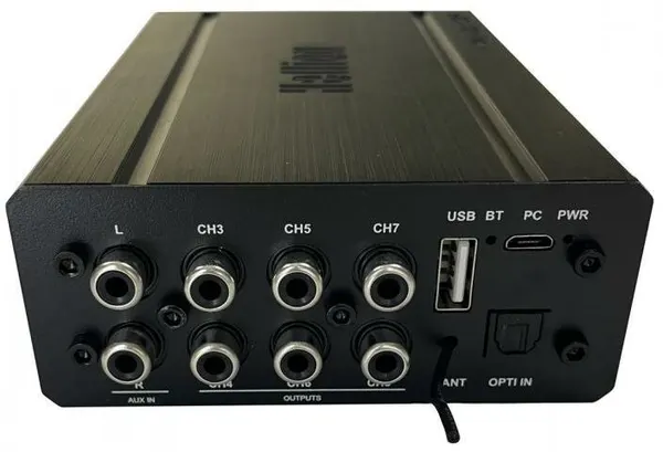 Усилитель автомобильный Hellion HAM 4.8pin DSP шестиканальный, 6х80Вт (4Ом), встроенный 8 канальный процессор