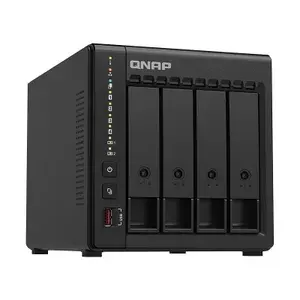 Сетевое хранилище NAS QNAP TS466C, 4 отсека, ОЗУ 8 ГБ, 4-х ядерный процессор Intel, NVMe-кэш, без дисков, черный