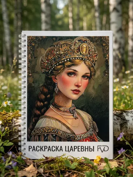 FVD Раскраска для девочек антистресс царевны