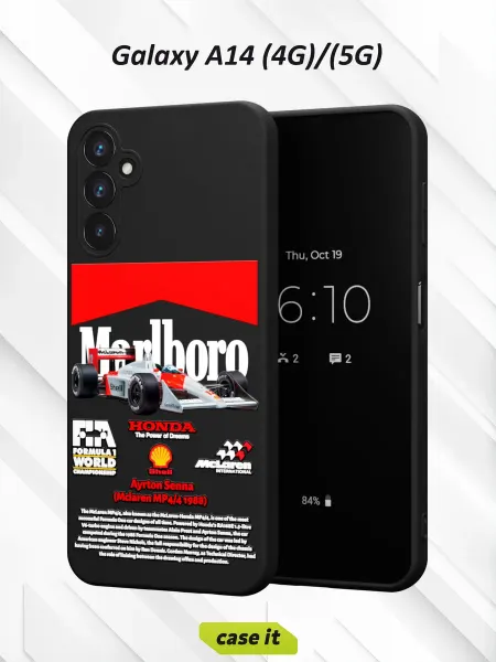 Case it Чехол на Samsung A14 4G 5Gс принтом McLaren MP4 4