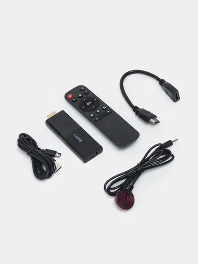 ТВ-стик Android 4K Wi-Fi Smart TV, с пультом дистанционного управления и 4,64GB памятью