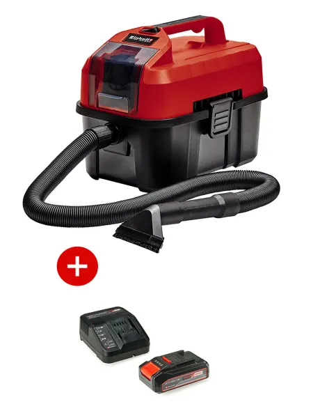 Einhell Пылесос аккумуляторный PXC TE-VC 18 10 Li (2.5Ач+ЗУ)
