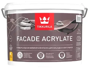 TIKKURILA Краска фасадная Facade Acrylate A глубоко матовая 9л