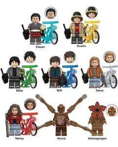 Набор минифигурок Очень странные дела Демогоргон, Стив / Stranger Things совместимы с конструкторами лего 8шт (4.5см, пакет) G0186