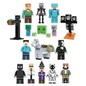 Набор минифигурок Майнкрафт / Minecraft совместимы с конструкторами лего 16шт (4.5см, пакет) ZY374