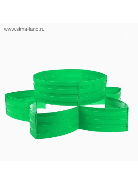 Клумба пластиковая Конструктор 15×540 см 18 секций