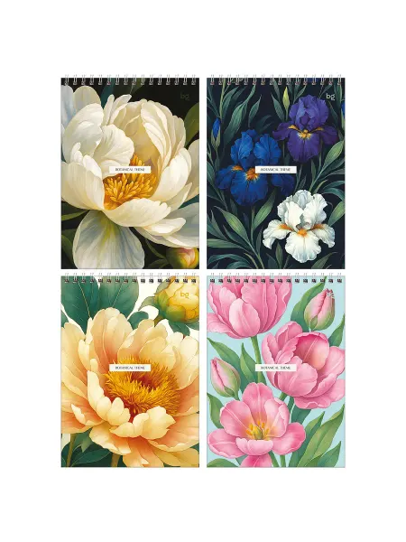 Блокнот А5 60л. на гребне BG "Botanical theme"