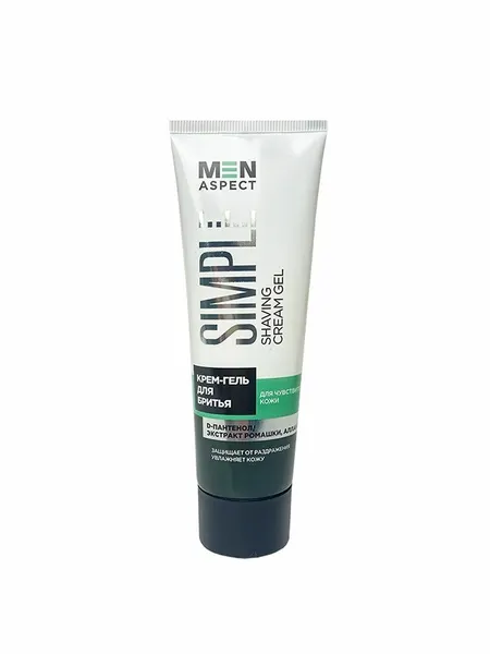 MEN ASPECT SIMPLE Крем-гель для бритья для чувствительной кожи 75г