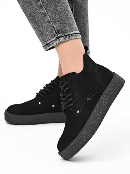 BESMODA SHOES Ботинки демисезонные замшевые на резиновой подошве