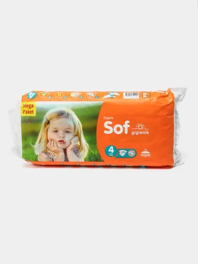 Подгузники липучки Sof 4 Maxi, 7 - 18 кг, 50 шт