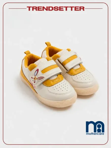 Mothercare Кроссовки детские спортивные на липучках с принтом Зайчик