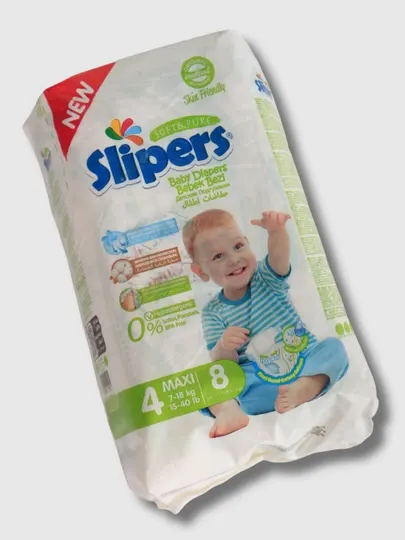 Slipers 4 MAXI подгузники для малышей, 7-18 кг