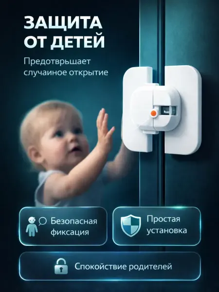 ASADI1 Детский замок на холодильник и шкаф